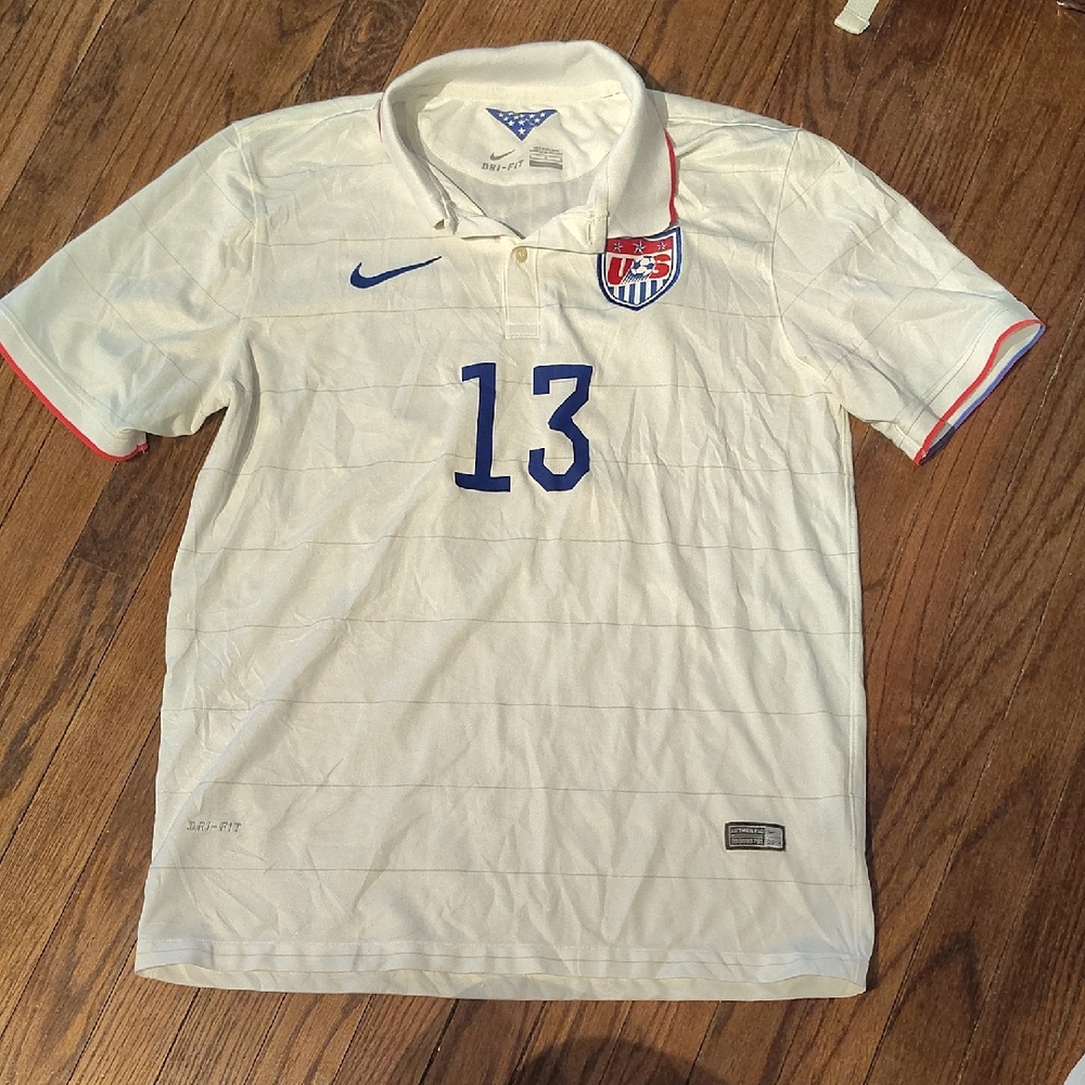 Team USA SOCCER Nike Men's Soccer Jersey with Blue Accents